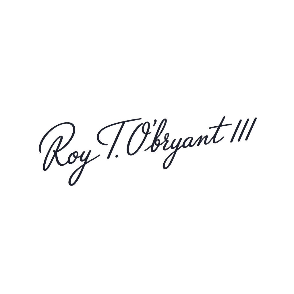 Roy T. O'Bryant III signature